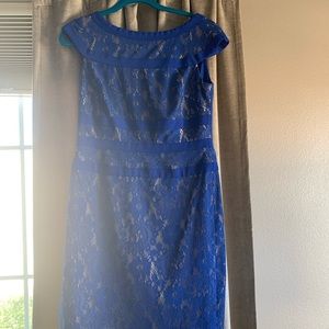 Blue lace Adrianna Papell dress